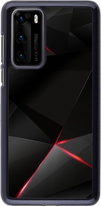 Actual product image PhoneLook Coque Black Red Lines (Huawei P40)