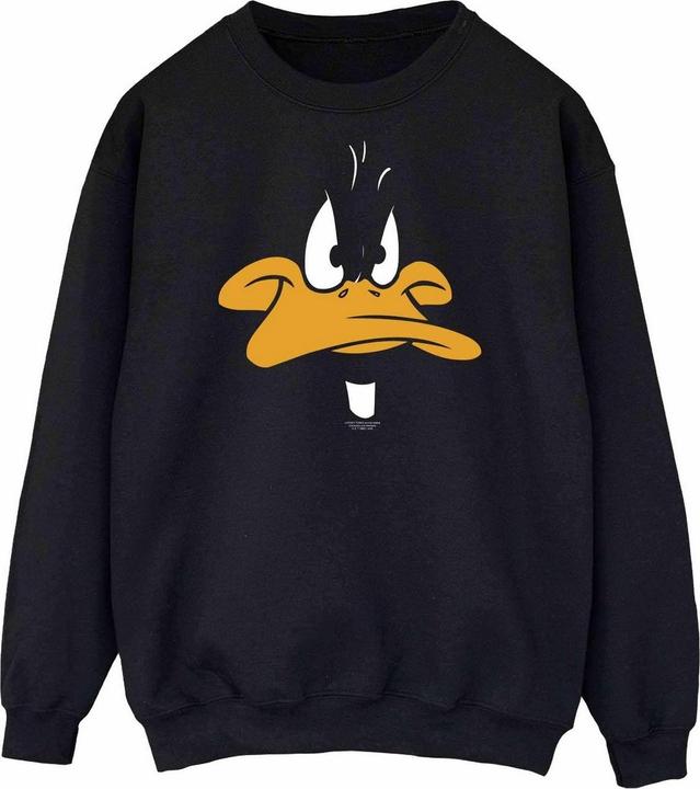 Actual product image Looney Tunes Womens/Ladies Daffy Duck Face Sweatshirt (XL)
