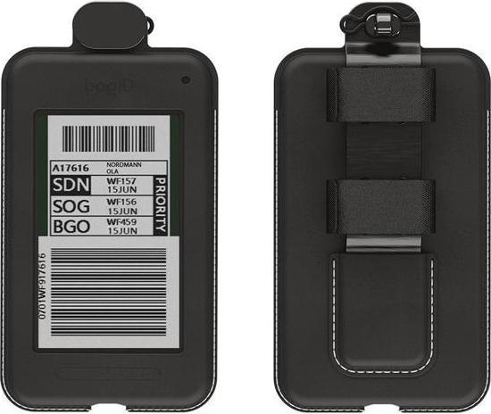 Produktbild Z-Wave BAG ID03 A003 - BagID Samsung BagID 2 ST Find with Attachment Casing Leather - Obsidian Black