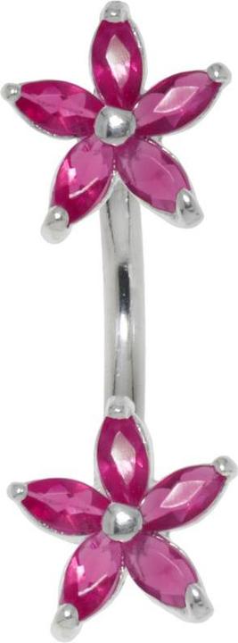 Actual product image Bijouteria Bellypiercing (Stainless steel, Silver 925, Zirconia)