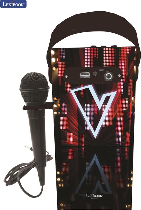 Actual product image Lexibook BTP180TVZ The Voice Portable Bluetooth Light Speaker with Microphone, Stereo, Light