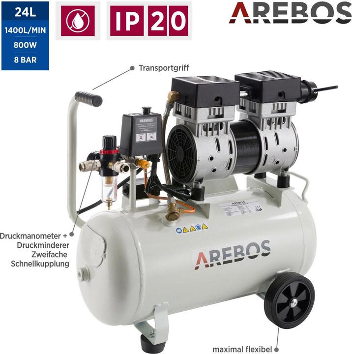 Immagine prodotto Arebos Compressore Whisper (8 bar)