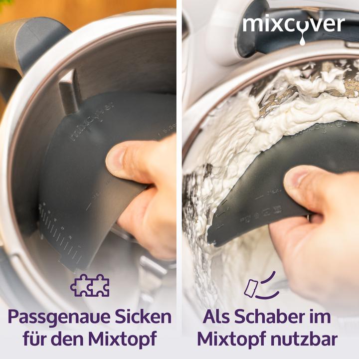 Produktbild Mixcover Garkorbteiler für Thermomix TM6 TM5 TM31, Mixtopf-Schaber
