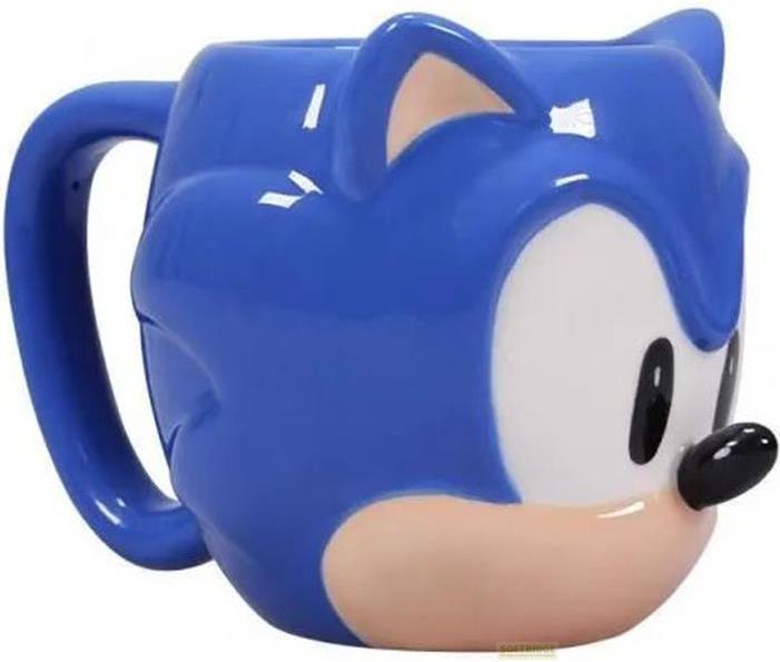 Actual product image Storline Sonic the Hedgehog mug 3D Sonic 385 ml (385 ml, 1 x)
