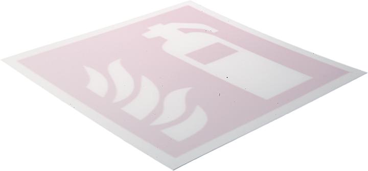 Image du produit Rs Pro Panneau de signalisation en plastique Extincteur Rouge/Blanc