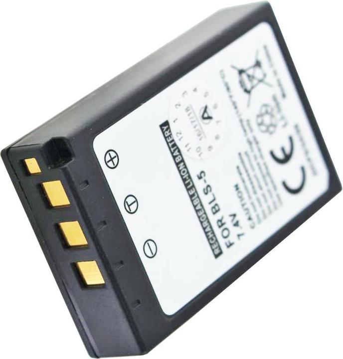 Image du produit AccuCell Akku Olympus BLS-5, E-P3, -PL1s, -PL2, -PL3 (Batterie de l'appareil photo)