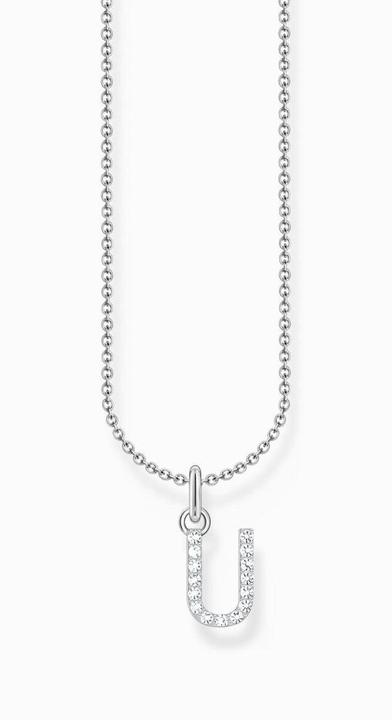 Produktbild Thomas Sabo Kette mit Buchstaben-Anhänger U Silber (925er Silber, 38 - 45 cm)