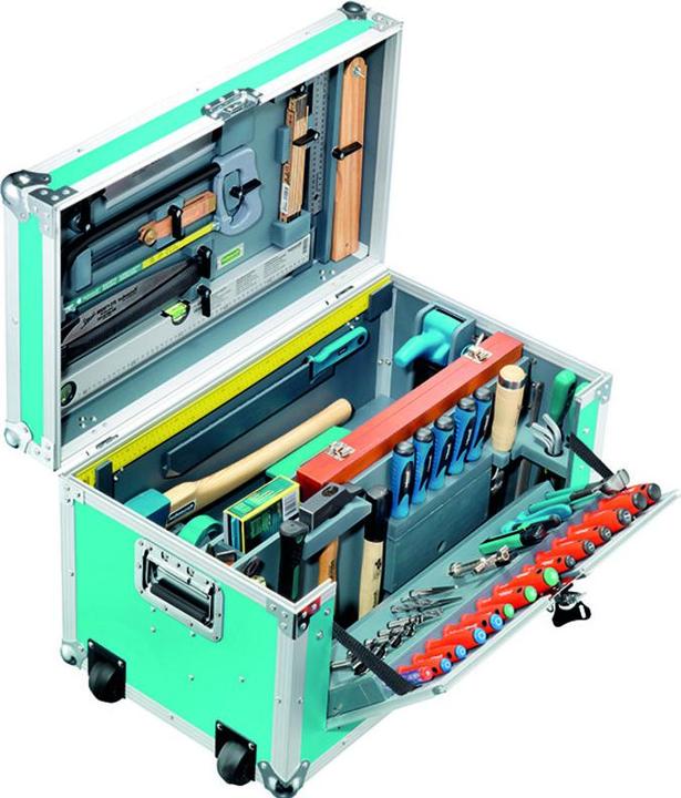 Produktbild technocraft Leichtbau-Zimmerei-Werkzeugkiste 184-tlg (64 Teile)