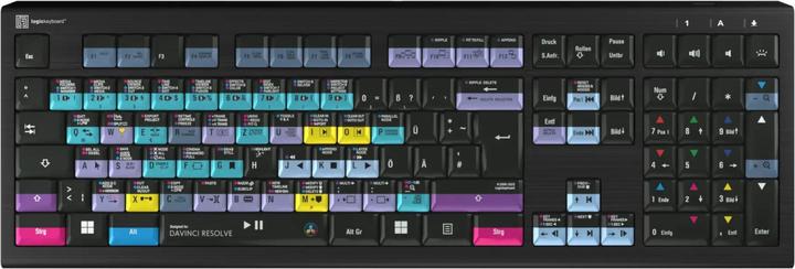 Actual product image Logickeyboard ASTRA 2 Keyboard USB QWERTZ English Black (DE, Cable)