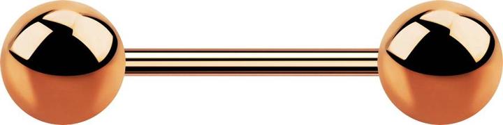 Produktbild Star Piercing Micro Barbell rosegold mit zwei Kugeln (ohne Messing, Titan G23)