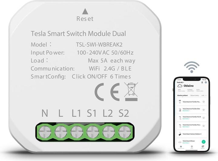Actual product image Tesla Smart Switch Module Dual