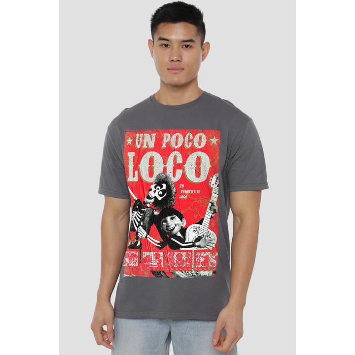 Actual product image La Maison du Coco Mens Un Poco Loco Hector Poster T-Shirt (L)