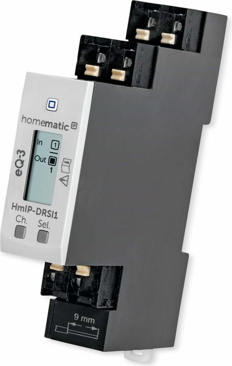 Image du produit Homematic IP Actionneur d'interrupteur pour montage sur profilé chapeau - 1 fois (Actionneur de commutation)