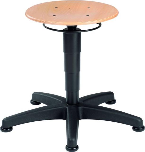 Produktbild Bimos Drehhocker, Holz, mit Gleiter