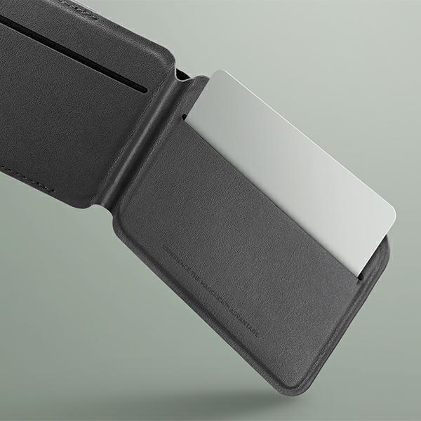 Immagine prodotto Uniq Lyden DS magnetyczny portfel RFID e stojak na telefon beżowo-zielony/ivory-lichen verde