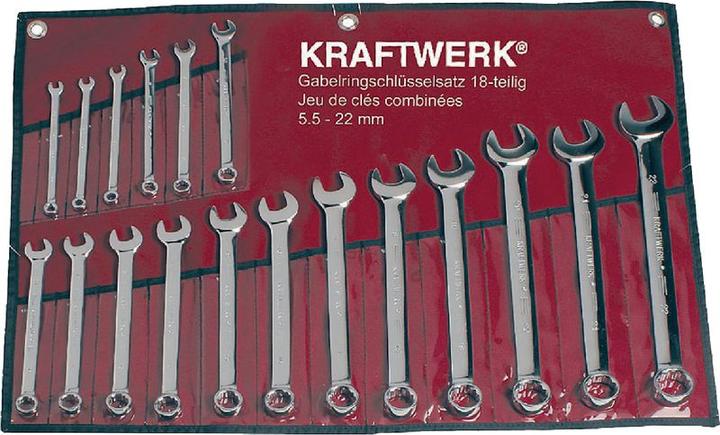 Productafbeelding Kraftwerk Steeksleutelset (5,5 mm, 22 mm)