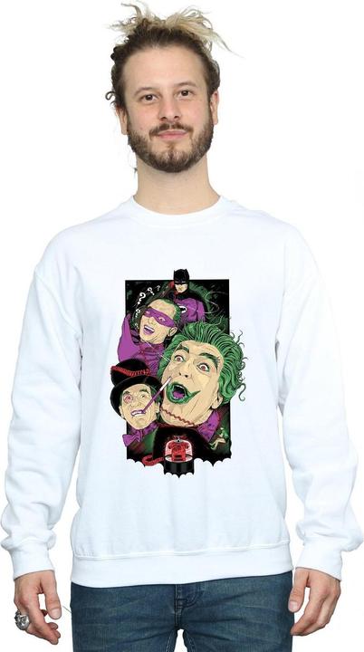 Actual product image Mens Batman TV Series Rogues Gallery Cotton Sweatshirt (M)