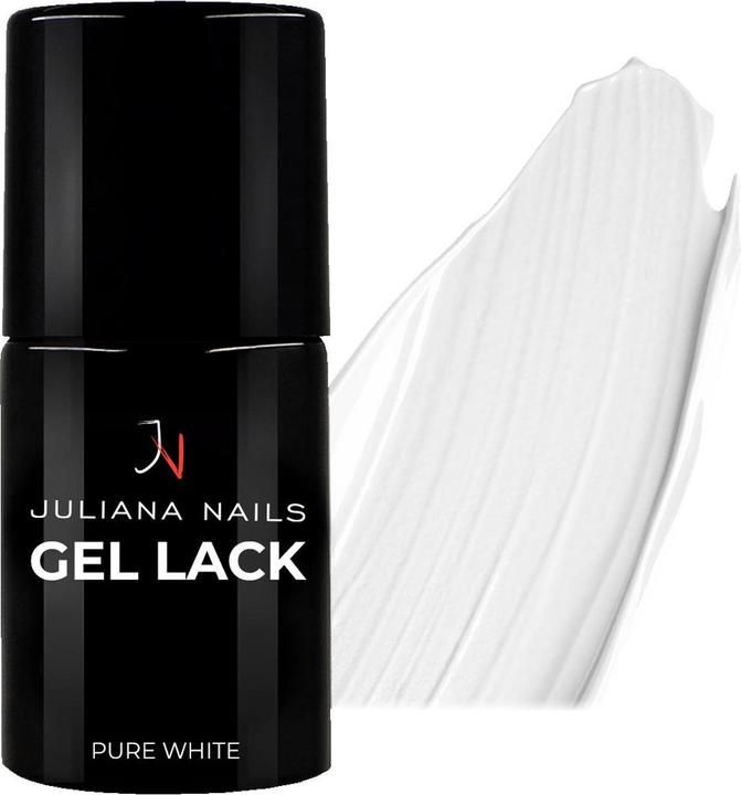 Juliana Nails Gel Lack Pure White (Pure White, UV-Gel Lack)