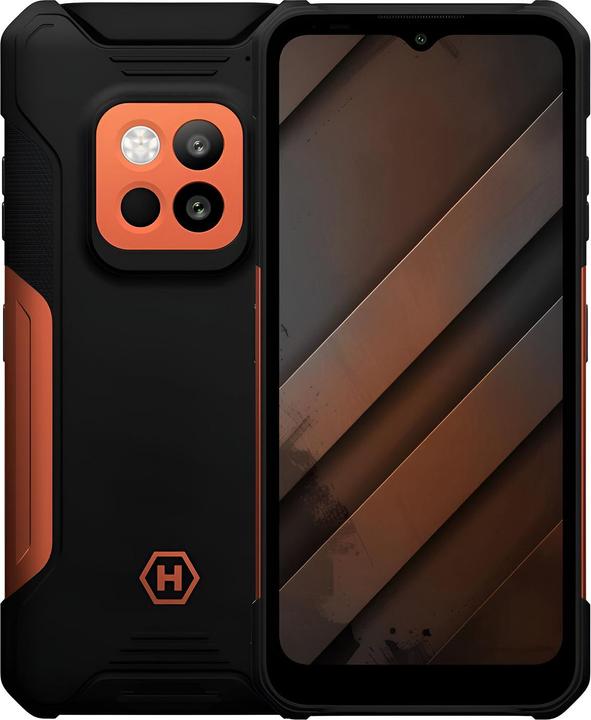 Actual product image Myphone Construction 2 Thermal 5G (256 GB, Black / Orange, 6.58", 108 Mpx, 5G)