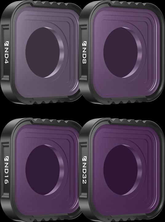Actual product image Freewell GoPro Hero13 Black Filters Standard Day - 4Pack ND4, ND8, ND16, ND32 (Hero 13 Black)