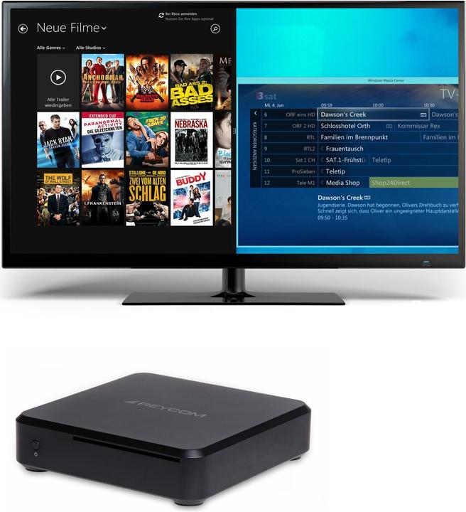 Produktbild Reycom REC 100C Windows 8.1 MediaCenter, DVD-Player, 2x DVB-C (320 GB, DVB-C)