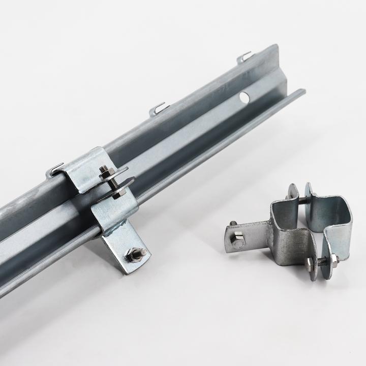 Actual product image Aquagart 1 Schelle für Z-Profil Pfahl Wildzaun Forstzaun Knotengeflecht Weidezaun