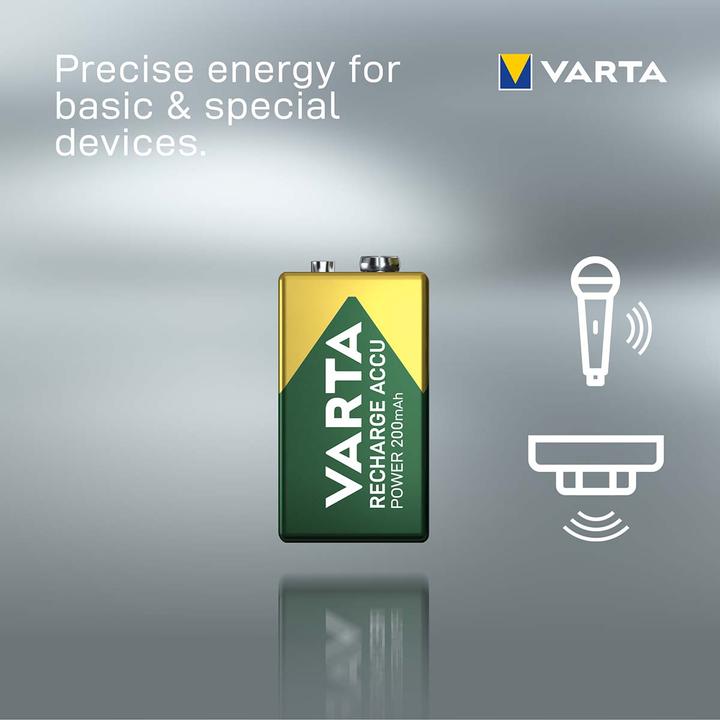 Actual product image Varta Recharge Accu Power (1 pcs., 9V Block, 200 mAh)