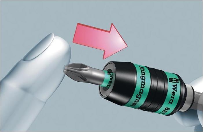 Actual product image Wera 887/4 Ring Rapidaptor (1/4")