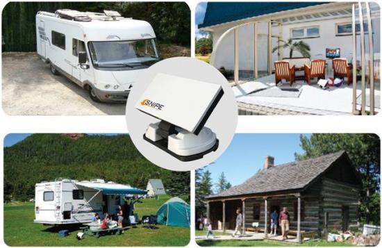 Produktbild Selfsat Snipe Single, vollautomatische Satelliten-Antenne (Single LNB) weiss (Flachantenne, DVB-S / -S2)
