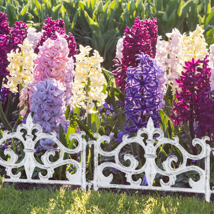 Actual product image Relaxdays Cast Iron Flowerbed Fence, Vintage Design (27 cm)