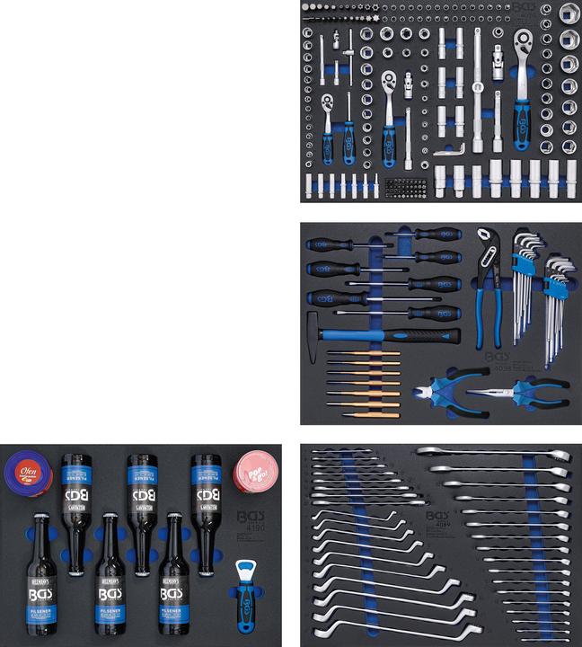 Actual product image BGS Workshop Trolley 8 Drawers with 263 Tools (263 x)