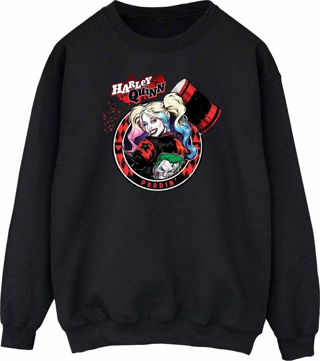 Image du produit Sweatshirt Harley Quinn Joker Patch Womens/Ladies (S)