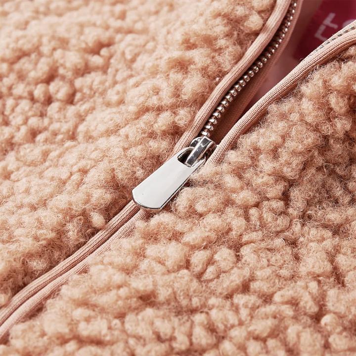 Produktbild VidaXL Kinder-Kapuzenjacke Teddy-Kunstpelz Heller Cognac (116)
