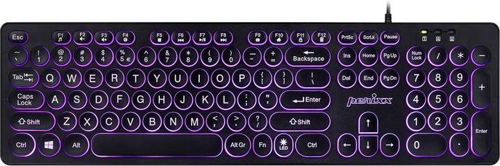 Immagine prodotto Perixx PERIBOARD-317 R DE B Tastiera cablata tedesca, QWERTZ Nero Beleu (DE, Cablato)