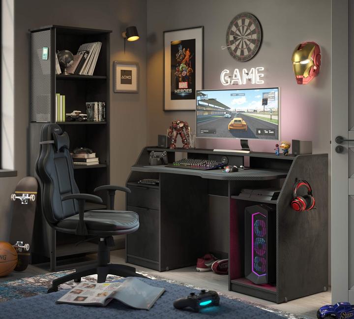 Produktbild Cilek Schreibtisch Gaming Black
