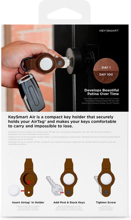 Immagine prodotto Key Smart Air Leather Schlüsselhalter für Apple AirTag
