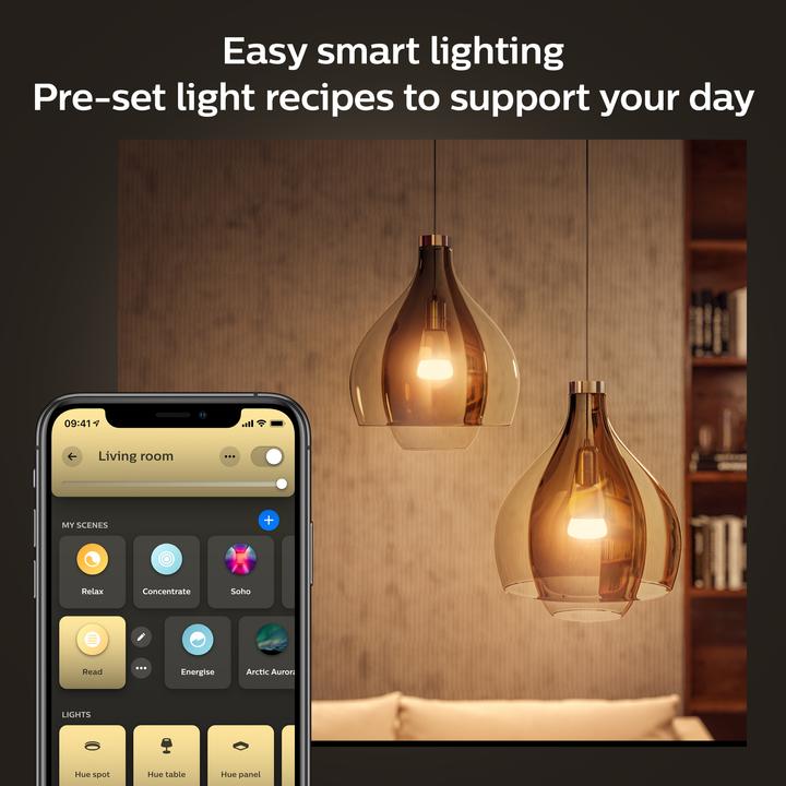 Image du produit Philips Hue White Ambiance (E27, 8 W, 1100 lm, 1 x, F)