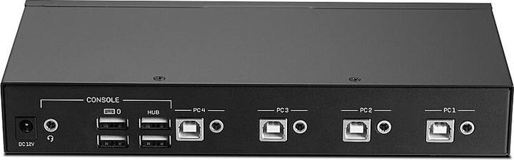 Produktbild Lindy 4 Port KM Switch, USB 2.0 & Audio