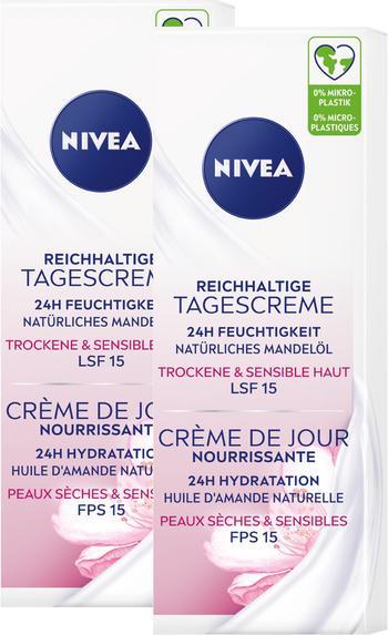 Actual product image NIVEA Reichhaltige Tagescreme LSF 15 DUO (100 ml, Day cream, SPF 15)