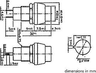 Produktbild Velleman Push-Button Switch Off-On Silver