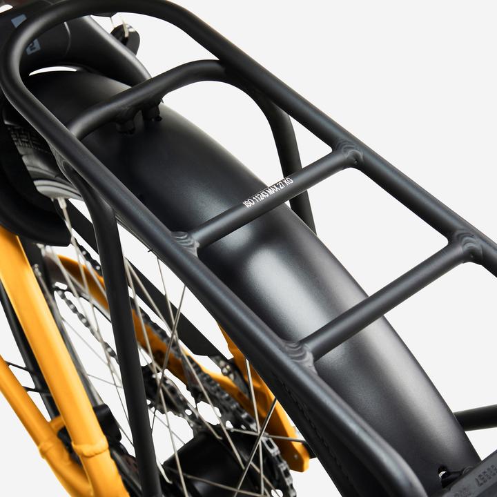 Actual product image Btwin E-Lastenfahrrad Cargobike F900E Box gelb