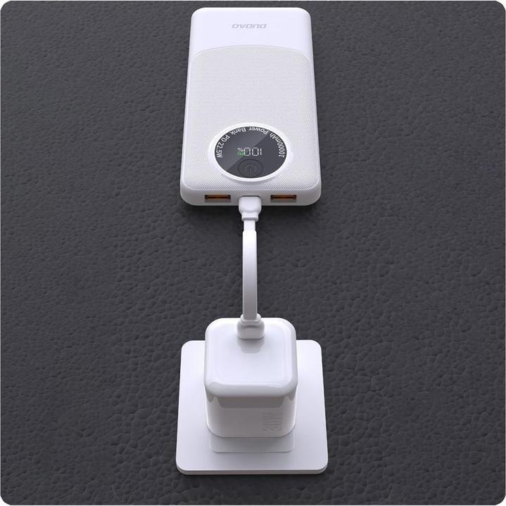 Actual product image Dudao K12 powerbank 20000mAh 22.5W White (20000 mAh, 22.50 W, 22.50 Wh)