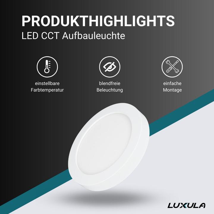Produktbild Luxula LED CCT Aufbauleuchte (1190 lm)