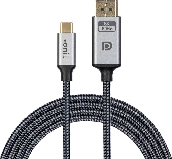 Produktbild Onit Kabel USB Type-C - DisplayPort, 2 m (2 m, DisplayPort, USB Typ C)