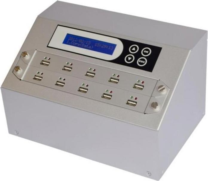 Produktbild ADR ADR1-9USB-NG-CD - USB Producer NG C-Serie 1 zu 9 USB Stick Kopierstation