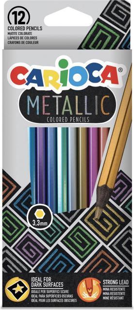 Produktbild Carioca Farbstifte Metallic 12 Stück, Mehrfarbig (Mehrfarbig, 12 x)