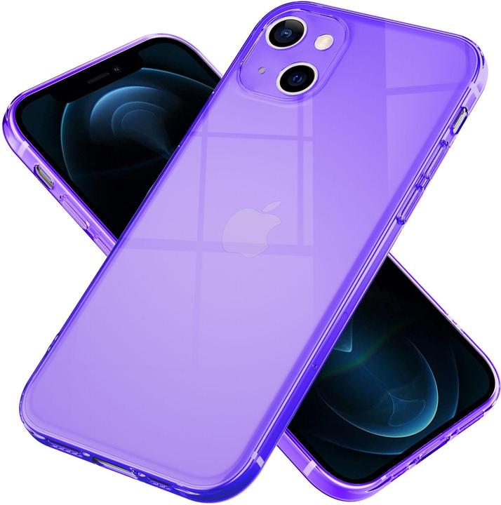 Actual product image Nalia Clear Transparent Neon Silicone Cover (Apple iPhone 13 mini)