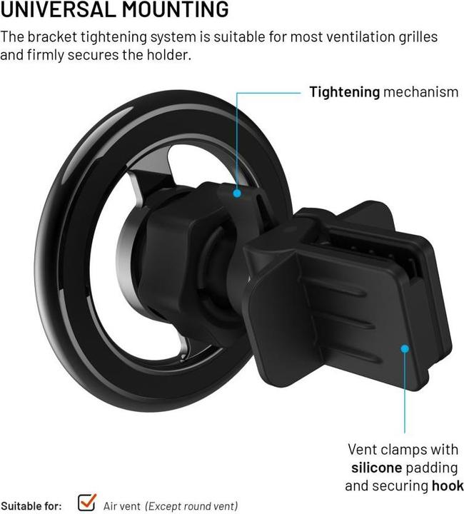 Immagine prodotto Fixed Supporto per telefono MagMount per ventilatore