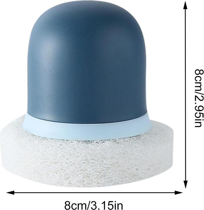 Actual product image JTI Dishwashing sponge with handle - blue (1 pcs.)