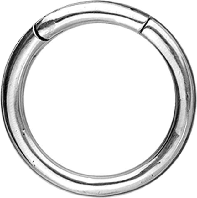 Produktbild Star Piercing Ohrgewicht Segmentring klappbar silber (Messing)